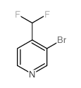 3-溴-4-(二氟甲基)吡啶结构式