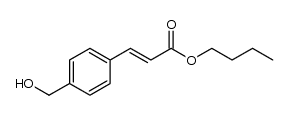 (E)-4-(hydroxymethyl)cinnamic acid butyl ester Structure