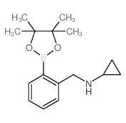 2-(N-环丙基氨基甲基)苯硼酸频那醇酯结构式