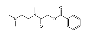 2-((2-(dimethylamino)ethyl)(methyl)amino)-2-oxoethyl benzoate Structure