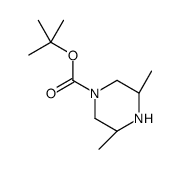 (3S,5R)-叔丁基 3,5-二甲基哌嗪-1-羧酸结构式