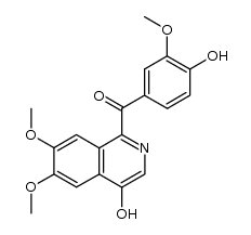 4-hydroxy 4'-demethyl papaveraldine Structure