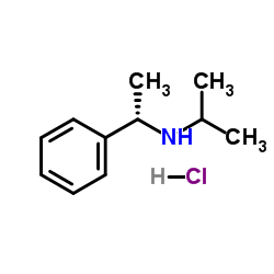 (S)-(-)-N-异丙基-1-苯乙胺盐酸盐结构式