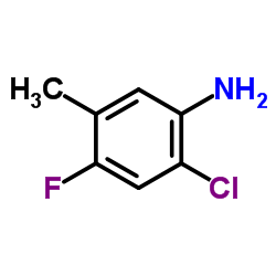 4-氯-2-氟-5-甲基苯胺结构式