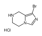 1-溴-5,6,7,8-四氢-咪唑并[1,5-a]吡嗪盐酸盐结构式