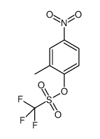 2-methyl-4-nitrophenyl trifluoromethanesulphonate Structure