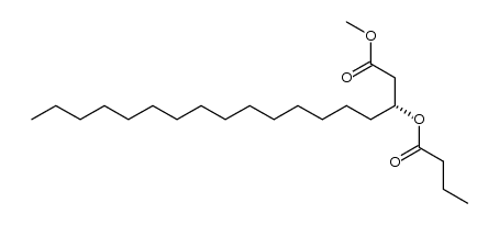 (R)-methyl 3-(butyryloxy)octadecanoate结构式