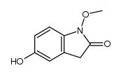 5-hydroxy-1-methoxyindolin-2-one结构式