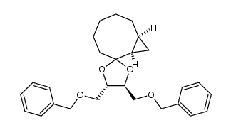 (1R*,8S*)-bicyclo[6.1.0.]nonan-2-one 1,4-di-O-benzyl-L-threitol ketal Structure