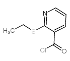 2-(乙硫基)吡啶-3-甲酰氯结构式