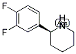 (S)-2-(3,4-二氟代苯基)哌啶结构式