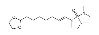 [7-(1,3-dioxolan-2-yl)-1-heptenyl]-pentamethyl phosphoric triamide结构式