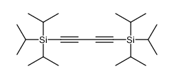 tri(propan-2-yl)-[4-tri(propan-2-yl)silylbuta-1,3-diynyl]silane结构式
