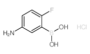 5-氨基-2-氟苯基硼酸盐酸盐结构式
