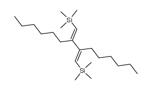 1,4-bis(trimethylsilyl)-2,3-dihexyl-1,3-butadiene Structure