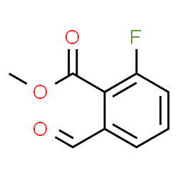 2-氟-6-甲酰基苯甲酸甲酯结构式