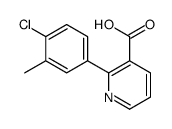 2-(4-chloro-3-methylphenyl)pyridine-3-carboxylic acid结构式