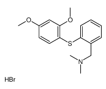 1-[2-(2,4-dimethoxyphenyl)sulfanylphenyl]-N,N-dimethylmethanamine,hydrobromide结构式