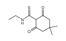 N-Ethyl-4,4-dimethyl-2,6-dioxo-cyclohexan-1-thiocarbonsaeureamid Structure