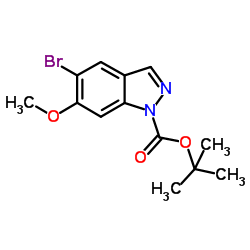 1-Boc-5-溴-6-甲氧基-1H-吲唑结构式
