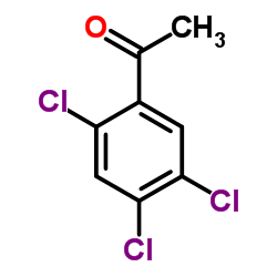 1-(2,4,5-三氯苯基)-1-乙酮结构式