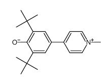 2,6-di-tert-butyl-4-(1-methylpyridinium-4-yl)phenolate结构式