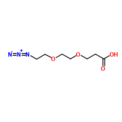 Azido-PEG2-C2-acid Structure