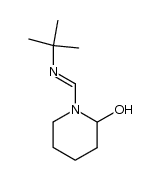 1-((tert-butylimino)methyl)piperidin-2-ol结构式