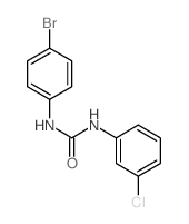 Urea,N-(4-bromophenyl)-N'-(3-chlorophenyl)-结构式