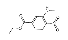 3-methylamino-4-nitrobenzoic acid ethyl ester Structure