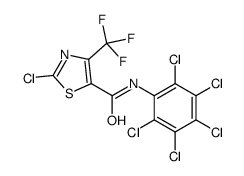 2-chloro-N-(2,3,4,5,6-pentachlorophenyl)-4-(trifluoromethyl)-1,3-thiazole-5-carboxamide Structure