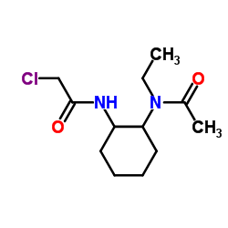 N-{2-[(Chloroacetyl)amino]cyclohexyl}-N-ethylacetamide Structure
