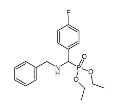 O,O-diethyl-N-benzylamino-4-fluorophenylmethylphosphonate结构式