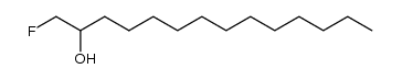 1-fluorotetradecan-2-ol结构式