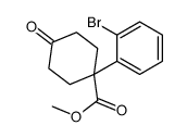Methyl 1-(2-bromophenyl)-4-oxocyclohexanecarboxylate Structure
