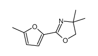 4,4-dimethyl-2-(5-methylfuran-2-yl)-5H-1,3-oxazole结构式