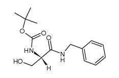 BOC-D-SERINE BENZYLAMIDE structure
