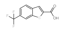 6-(三氟甲基)-1-苯并噻吩-2-羧酸结构式