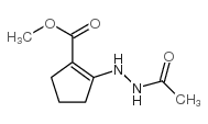(9ci)-2-(2-乙酰基肼基)-1-环戊烯-1-羧酸甲酯结构式