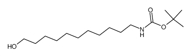 (11-hydroxyundecyl)carbamic acid tert-butyl ester结构式