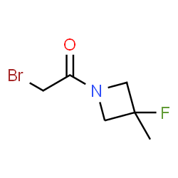 2-bromo-1-(3-fluoro-3-methyl-azetidin-1-yl)ethanone Structure