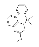 (R)-methyl 3-(dimethyl(phenyl)silyl)-3-phenylpropanoate结构式