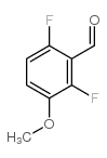 2,6-Difluoro-3-methoxybenzaldehyde Structure