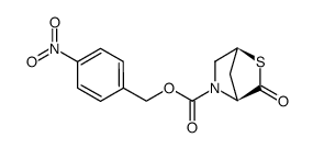 4-硝基苄基 (1S, 4S)-3-氧代-2-硫杂-5-氮杂双环[2.2.1]庚烷-5-羧酸酯结构式