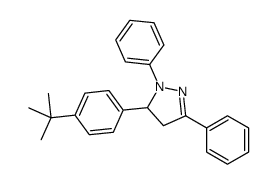 5-(4-丁基苯基)-1,3-苯基吡唑烷结构式