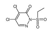 4,5-dichloro-2-ethylsulfonyl-pyridazin-3-one Structure