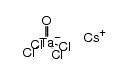 caesium tantalum oxide chloride Structure
