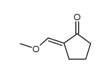 2-Methoxymethylen-cyclopentanon Structure
