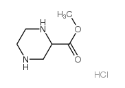 methyl piperazine-2-carboxylate,hydrochloride Structure