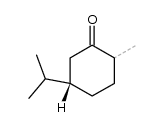 Cyclohexanone, 2-methyl-5-(1-methylethyl)-, (5S)- (9CI) Structure
